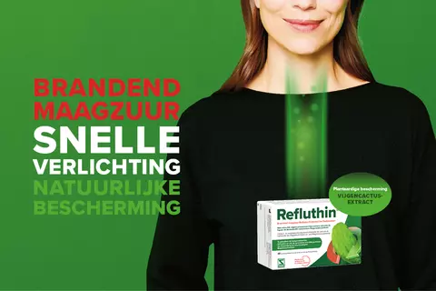 Brandend Maagzuur? Snelle verlichting, natuurlijke bescherming met Refluthin