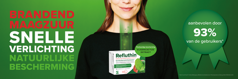 Brandend Maagzuur? Snelle verlichting, natuurlijke bescherming met Refluthin